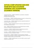 ACTUAL CCMP UPDATED 2025-2026  EXAM WITH Q&A ACCURATE  ANSWERS 100&percnt; GUARANTEED  &lbrace;CLEANEST VERSION&rcub; 