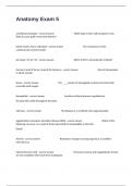 Anatomy Exam 5 Written Questions With Well Elaborated Answers&period;