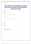 MRMC  Questions and Correct Answers&sol; Latest Update &sol; Already Graded