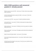 WGU D393 questions well answered graded A&plus; already passed