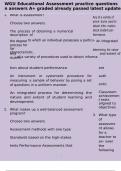 WGU Educational Assessment practice questions n answers A&plus; graded already passed latest update