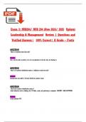 Exam 3&colon; NUR204 &sol; NUR 204 &lpar;Latest 2024 &sol; 2025 Update&rpar; Leadership and Management &vert; Questions and Verified Answers 100&percnt; Correct &vert; Grade A - Fortis