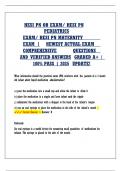 HESI PN OB HESI PN PEDIATRICS&comma; HESI PN MATERNITY EXAM QUESTIONS AND VERIFIED ANSWERS WITH RATIONALES &lpar;2024&sol;2026 UPDATE&rpar;