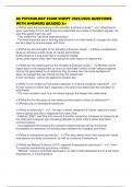 AS PSYCHOLOGY EXAM SCRIPT 2025&sol;2026 QUESTIONS WITH ANSWERS GRADED A&plus;