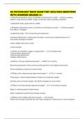 AS PSYCHOLOGY MAIN EXAM TEST 2025&sol;2026 QUESTIONS WITH ANSWERS GRADED A&plus;