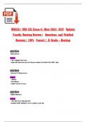 Exam 6&colon; NSG222&sol; NSG 222 &lpar;New 2024&sol; 2025 Update&rpar; Family Nursing &vert; Review with Questions and Verified Answers&vert; 100&percnt; Correct&vert; A Grade - Herzing