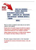 WGU C201 BUSINESS ACUMEN OBJECTIVE ASSESSMENT LATEST VERSIONS A AND B NEWEST ACTUAL