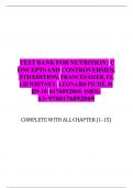 Test Bank for Nutrition Concepts and Controversies, 5th Edition, Frances Sizer, Ellie Whitney, Leonard Piché, ISBN-10 0176892869, ISBN- 13 9780176892869
