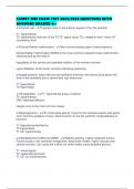 CAMRT MRI EXAM TEST 2025&sol;2026 QUESTIONS WITH ANSWERS GRADED A&plus;