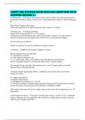 CAMRT MRI REVISION EXAM 2025&sol;2026 QUESTIONS WITH ANSWERS GRADED A&plus;