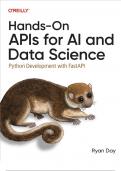 Hands-On APIs for AI and Data Science&colon; Python Development with FastAPI 1st Edition&period;