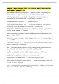 CLASS 5 BOILER EOC TEST 2025&sol;2026 QUESTIONS WITH ANSWERS GRADED A&plus;