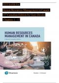 TEST BANK For Human Resources Management in Canada 15th Canadian Edition by Gary Dessler Chapters 1 - 17