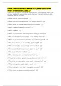 CMSP COMPREHENSIVE EXAM 2025&sol;2026 QUESTIONS WITH ANSWERS GRADED A&plus;