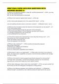 CMSP FINAL PAPER 2025&sol;2026 QUESTIONS WITH ANSWERS GRADED A&plus;