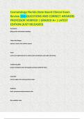 Cosmetology Florida State Board Clinical Exam Review 350&plus;QUESTIONS AND CORRECT ANSWERS PROFESSOR VERIFIED &vert; GRADED A&plus; &vert; LATEST EDITION &lpar;JUST RELEASED