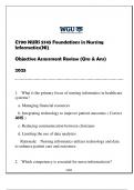 C790 NURS 5745 Nursing Informatics &lpar;NI&rpar; OA Review 2025 &lpar;With Solns&rpar;