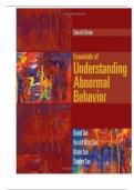 test bank for understanding abnormal behavior 10th edition