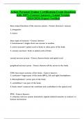 Action Personal Trainer Certification Exam Questions with 100&percnt; Correct Answers &vert; Latest Version &lpar;2024&sol;2025&rpar; Expert Verified