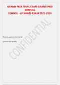Grand Prix Final Exam Grand Prix Driving questions and answers 2025&period;
