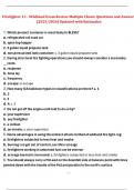 Firefighter 1 C - Wildland Exam Review Multiple Choice Questions and Answers &lpar;2025&sol;2026&rpar; Updated with Rationales