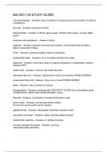 MU BIO 140 STUDY GUIDE