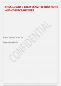SNSA sonicOS 7 EXAM EXAM 110 QUESTIONS AND CORRECT ANSWERS&period;