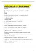 M100 COMMUNITY ASSOCIATION MANAGEMENT EXAM 2025&sol;2026 QUESTIONS WITH ANSWERS GRADED A&plus;
