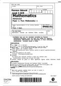 Candidates may use any calculator permitted by Pearson regulations&period;Calculators must not have the facility for algebraic manipulation&comma; differentiation and integration&comma; or have retrievable mathematical formulae stored in them