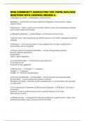 M100 COMMUNITY ASSOCIATION TEST PAPER 2025&sol;2026 QUESTIONS WITH ANSWERS GRADED A