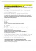 MATHNASIUM JOB ASSESSMENT FINAL PAPER 2025&sol;2026 QUESTIONS WITH ANSWERS GRADED A&plus;