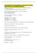 MATHNASIUM JOB ASSESSMENT MAIN EXAM 2025&sol;2026 QUESTIONS WITH ANSWERS GRADED A&plus;