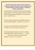 NEVADA NOTARY EXAM LATEST 2025 ACTUAL EXAM WITH  COMPLETE QUESTIONS AND CORRECT DETAILED ANSWERS &lpar;100&percnt;  VERIFIED ANSWERS&rpar; &vert;ALREADY GRADED A&plus;&vert; &vert;&vert;PROFESSOR  VERIFIED&vert;&vert; &vert;&vert;BRANDNEW&excl;&excl;&excl;&vert;&vert;