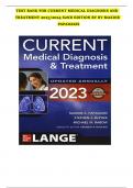 test bank for current medical diagnosis and treatment 2023&lowbar;2024 62nd edition by by maxine papadaki