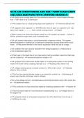 NATE AIR CONDITIONING AND HEAT PUMP EXAM SCRIPT 2025&sol;2026 QUESTIONS WITH ANSWERS GRADED A&plus;