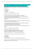 NATE AIR CONDITIONING AND HEAT PUMP FINAL PAPER 2025&sol;2026 QUESTIONS WITH ANSWERS GRADED A&plus;