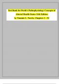 Test Bank &ndash; Porth&rsquo;s Pathophysiology&colon; Concepts of Altered Health States &lpar;11th Edition&comma; 2024&rpar; by Tommie L&period; Norris &vert; ISBN 9781975176846 &vert; Chapters 1&ndash;52
