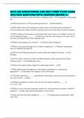 NATE AIR CONDITIONING AND HEAT PUMP STUDY GUIDE 2025&sol;2026 QUESTIONS WITH ANSWERS GRADED A&plus;