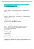 NBME ANATOMY FINAL PAPER 2025&sol;2026 QUESTIONS WITH ANSWERS GRADED A&plus;
