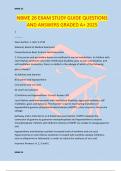 NBME 26 EXAM STUDY GUIDE QUESTIONS AND ANSWERS GRADED A&plus; 2025