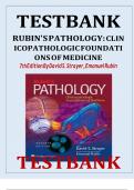 test bank for rubins pathology clinicopathologic foundations of  medicine 7th edition by david&lowbar;s&period;&lowbar;strayer emanuel rubin&period;