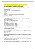 NCTJ COURT REPORTING FINAL PAPER 2025&sol;2026 QUESTIONS WITH ANSWERS GRADED A&plus;