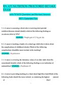 RN ATI Nutrition Proctored Retake Exam &ndash; 3 Different Versions with NGN Questions&comma; Answers & Rationales