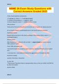 NBME 26 Exam Study Questions with Correct Answers Graded 2025