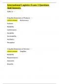 International Logistics Exam 3 Questions And Answers&period;docx