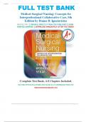 Test Bank for Medical-Surgical Nursing: Concepts for Interprofessional Collaborative Care 9th edition by Donna D. Ignatavicius ISBN: 9780323444194, Chapter 1 - 74 Complete Guide.