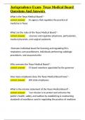 Jurisprudence Exam- Texas Medical Board Questions And Answers&period;docx