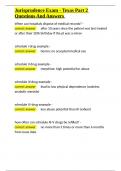 Jurisprudence Exam - Texas Part 2 Questions And Answers&period;docx