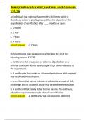Jurisprudence Exam Questions and Answers 157&period;36&period;docx
