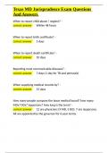 Texas MD Jurisprudence Exam Questions And Answers&period;docx